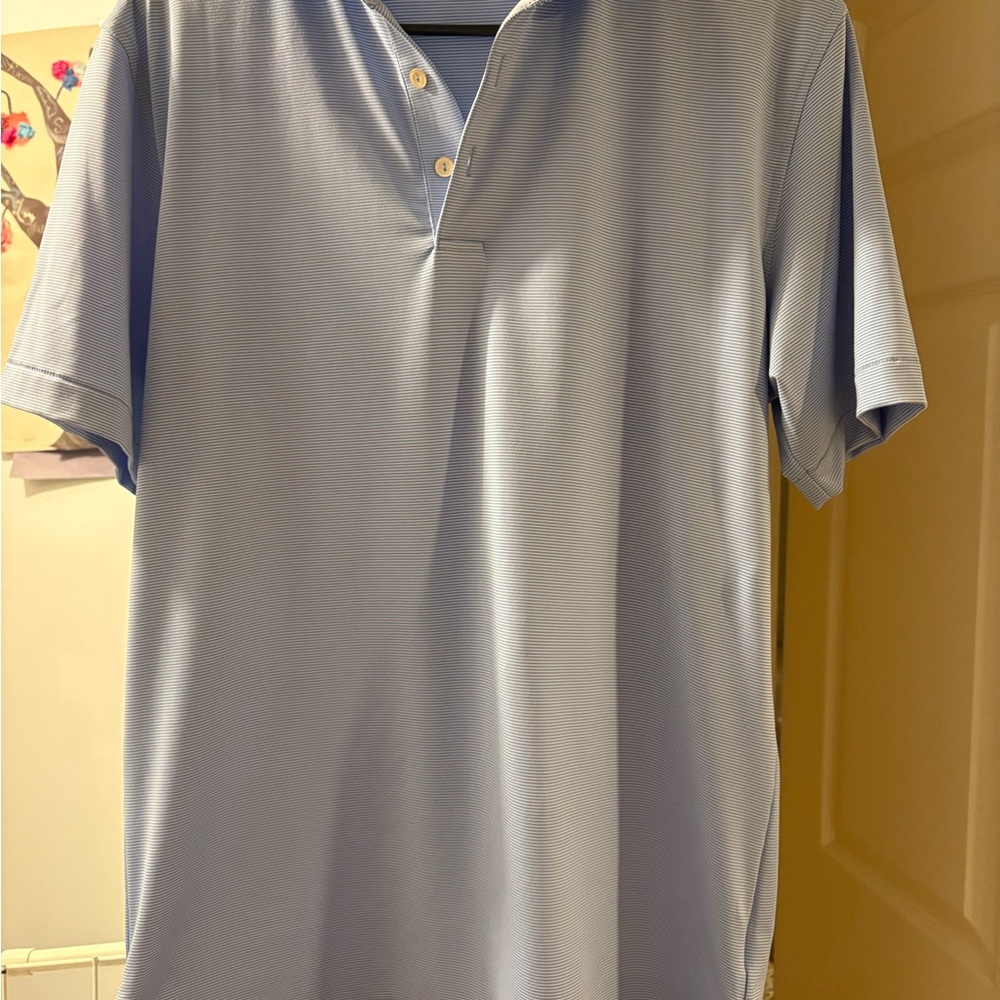 Peter Millar Blue Polo Shirt Classic Style